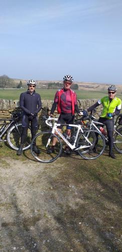 Dave, Steve, Ian and Roy top of Abney Tues 22 March 2022
